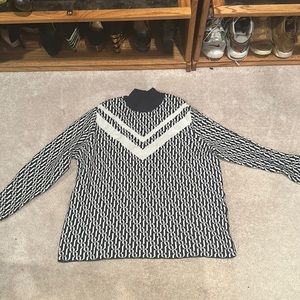 Navy blue nautical pullover women’s xxl